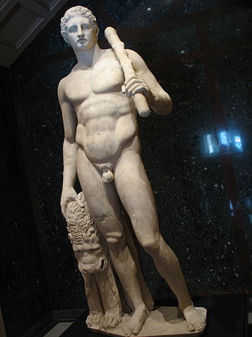 Hercule et le Lion de Némée.