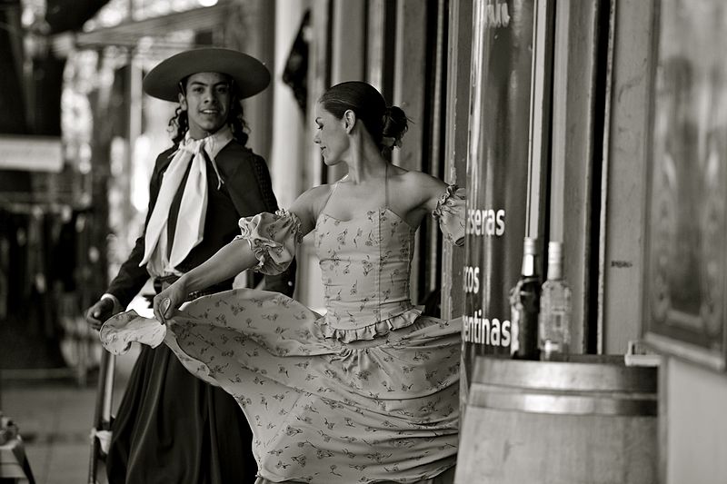 La danse de la séduction. La Boca, Argentine.